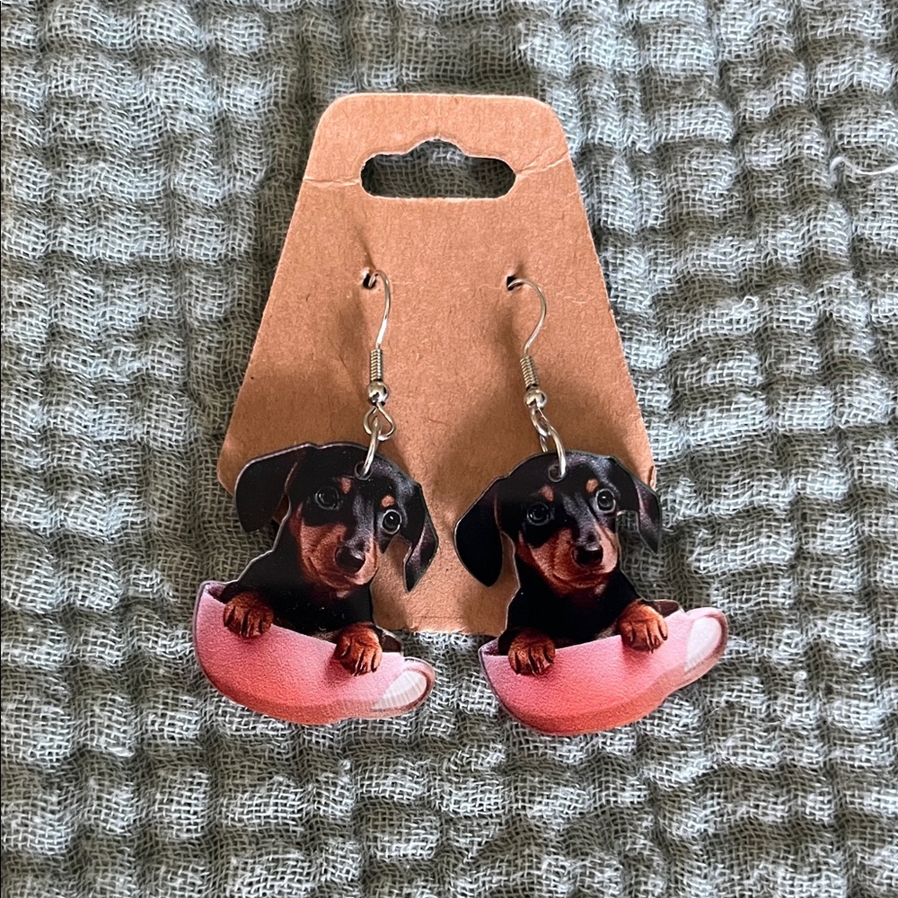 Dachshund Dog Earrings